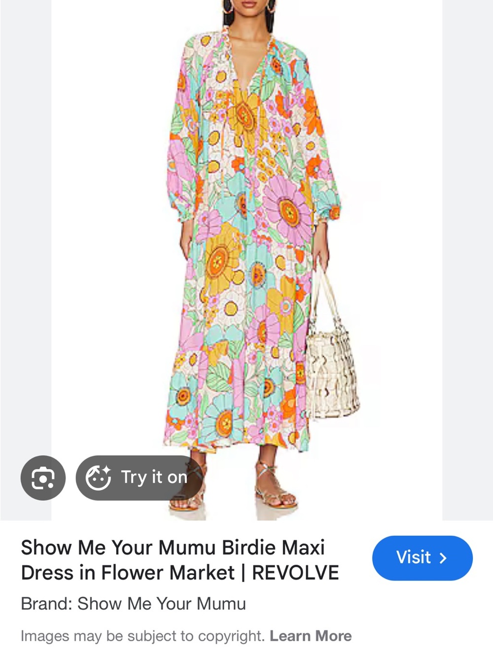 Show Me Your Mumu Birdie Maxi Dress in Flower Market - Bright Floral